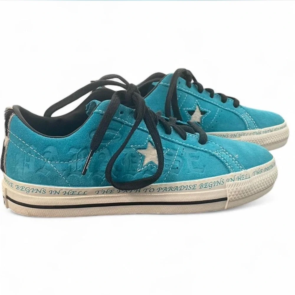 NWOT Unisex Converse Paradise Sean Pablo One Star Pro Ox Blue shoes. - Picture 4 of 8